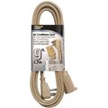 Powerzone Cord Ext Ac 14/3Spt-3X9Ft Bge OR681509
